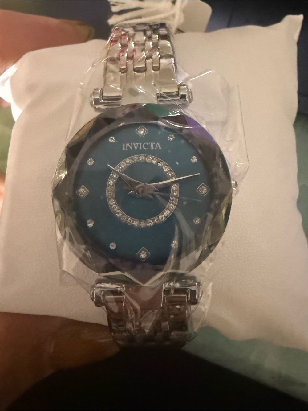 Invicta Celestial Women’s 30mm Watch Silver Blue Crystal Dial-NWT - Picture 4 of 5